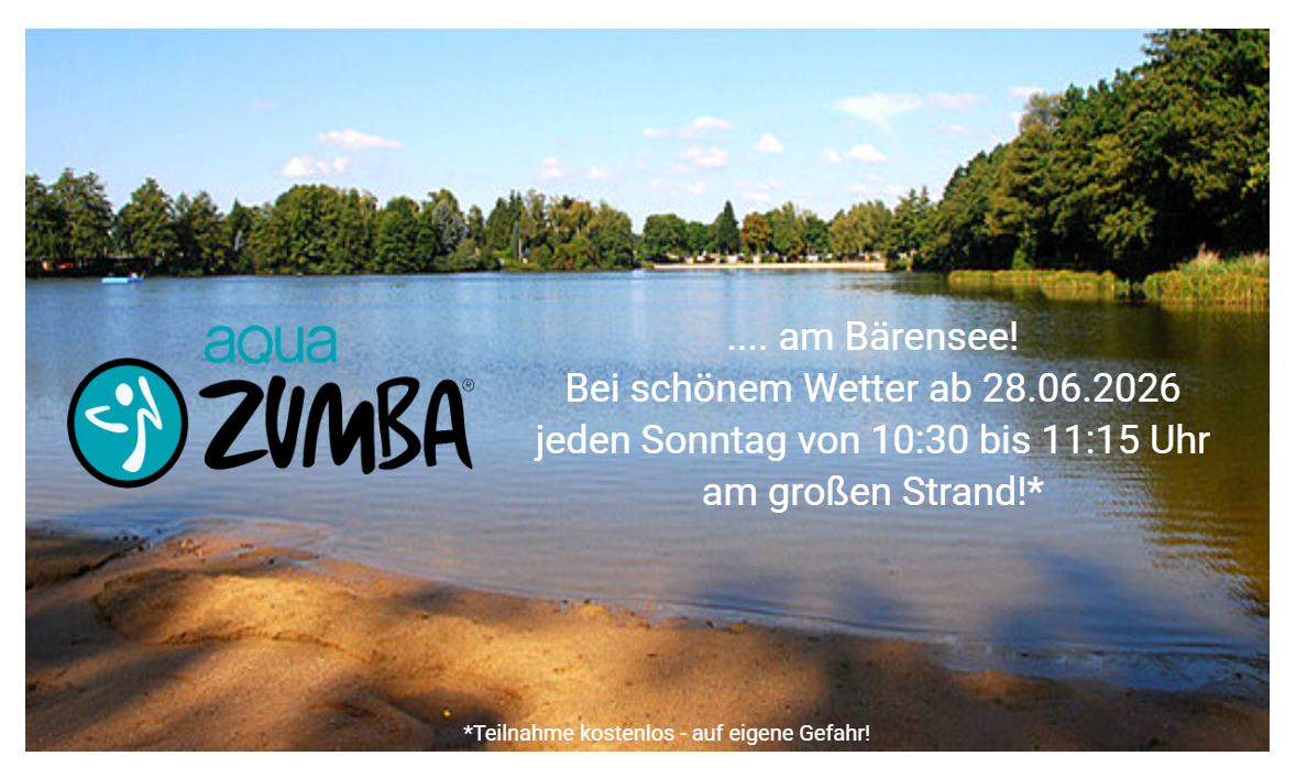 Aqua Zumba am Bärensee – Plakat