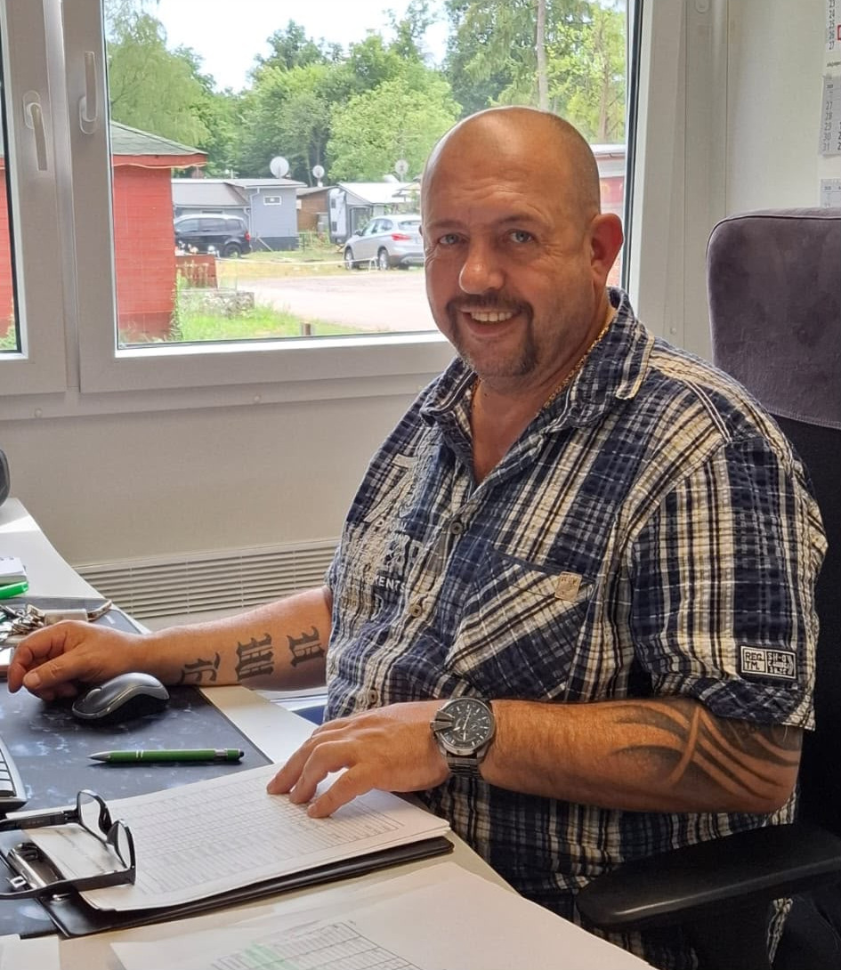 Uwe, Geschäftsführer am Campingplatz Bärensee